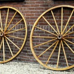 Houten wielen-Räder Brancard-Wagenmakerij-Verweij
